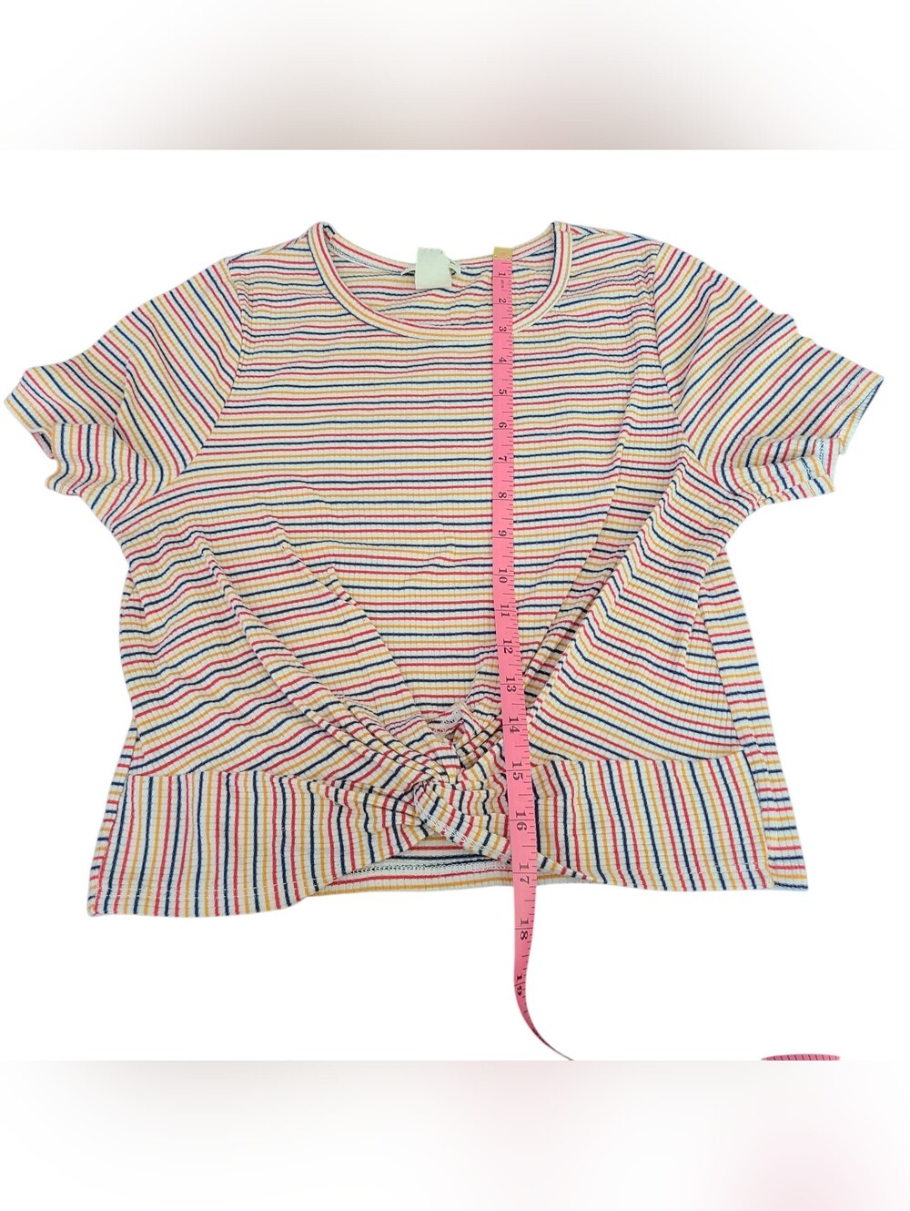GAZE | STRIPE KNOT TOP | SIZE XS - Picture 8 of 12